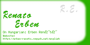 renato erben business card